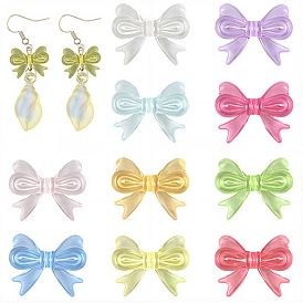 200 шт 10 цвета прозрачные акриловые бусины, бантом