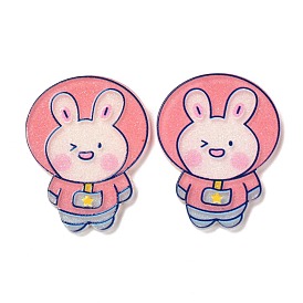 Cartoon Acrylic Cabochons, Rabbit