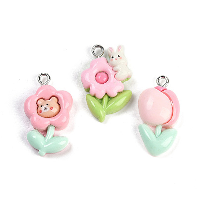 Подвески из смолы, с железной платиной петлей