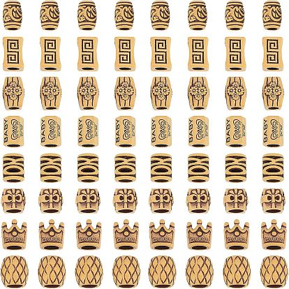 Пластиковые шарики, имитация дерева, бусины с большим отверстием, колонка