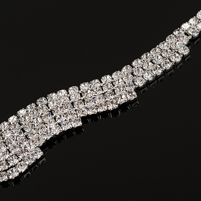 Collar de clavícula de diamantes brillantes para la novia - accesorio de joyería de boda n32