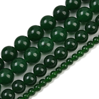 Окрашенные натуральные белые нефритовые бусины, имитация нефрита из Малайзии, круглые