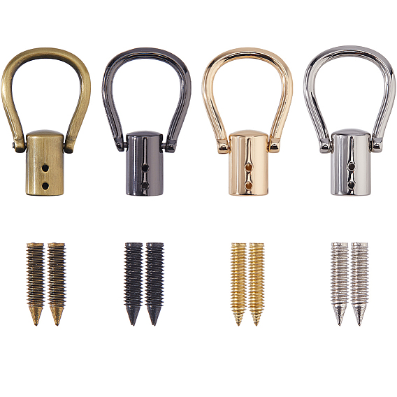 4 наборы 4 цвета сплав подвески застежки, колонка