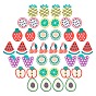 Handmade Polymer Clay Cabochons, Polymer Clay Slices for Resin Crafts & DIY Projects, Fruit