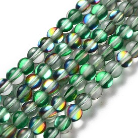 Synthetic Moonstone Beads Strands, Round