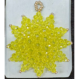 Glass Seed & Glass Pendants, Sun