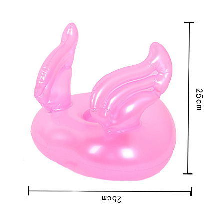Angel Wing Shaped PVC Swim Ring, for Doll Summer Party Accessories Supplies