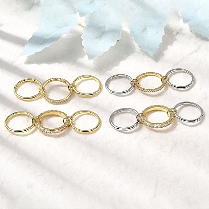 Латунные микро проложить пальцев кольца кубического циркония, штабелируемые кольца, стойки покрытие, долговечный, без кадмия и без свинца