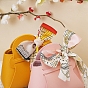Imitation Leather Bag, with Silk Ribbon, Candy Gift Bags Christmas Party Wedding Favors Bags