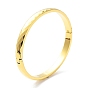 Ion Plating(IP) 304 Stainless Steel Faceted Hinged Bangles for Woman