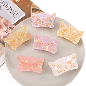 Cat Acrylic Claw Hair Clips, Hair Accessories for Women & Girls