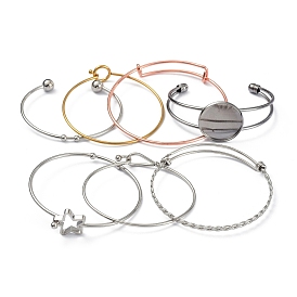 Fabricación de brazaletes de acero inoxidable y latón, base de brazalete en blanco