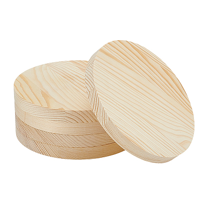 Плоский круглый необработанный деревянный срез, для поделок