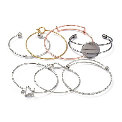 Fabricación de brazaletes de acero inoxidable y latón, base de brazalete en blanco