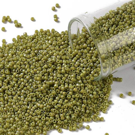 Круглые бусины тохо, японский бисер, полуглазированная радуга