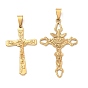 304 подвески из нержавеющей стали, крест с Иисусом Христом, ионное покрытие (ip)