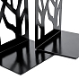 2Pcs Tree Non-Skid Iron Art Bookend Display Stands, Desktop Heavy Duty Metal Book Stopper for Shelves