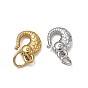 SHEGRACE Fish 304 Stainless Steel S-Hook Clasps, with Jump Ring