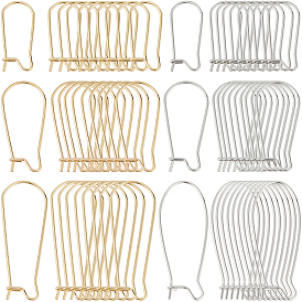 120 шт 6 стиль 304 серьги-кольца из нержавеющей стали, провод почки