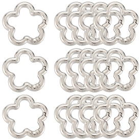 18шт. сплав пружинных затворных колец, цветок