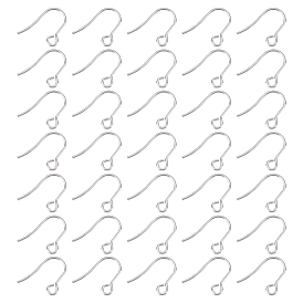 300 шт 316 хирургические крючки для серег из нержавеющей стали, провод уха, с горизонтальными петлями