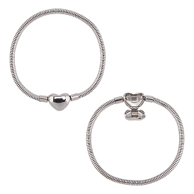 304 изготовление браслетов-цепочек из нержавеющей стали европейского типа, с застежками