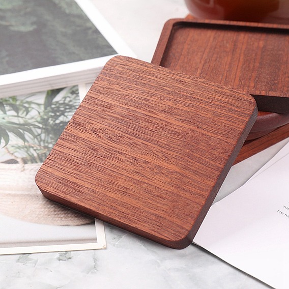 Sandalwood Cup Mats, Square Coaster