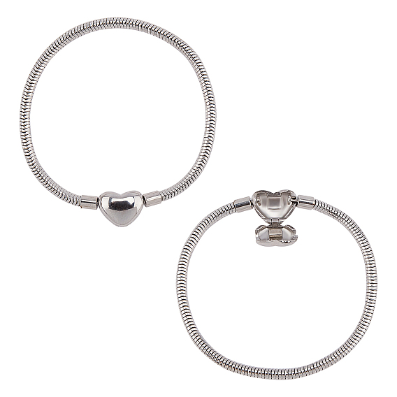 304 изготовление браслетов-цепочек из нержавеющей стали европейского типа, с застежками