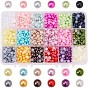 ABS Plastic Cabochons, Imitation Pearl, Half Round