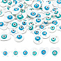60Pcs 6 Style Natural Freshwater Shell Charms, with Enamel, Star & Heart & Flat Round
