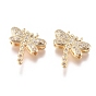 Латунные микро проложить кубического циркония многожильных ссылки, долговечный, стрекоза