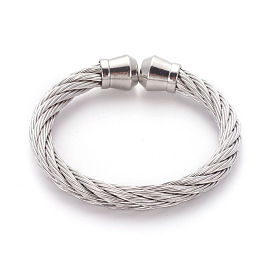 304 Stainless Steel Cuff Bangles, Torque Bangles