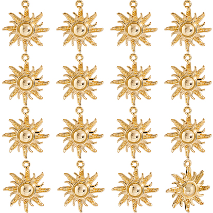 16 латунные подвески шт., без никеля , солнце