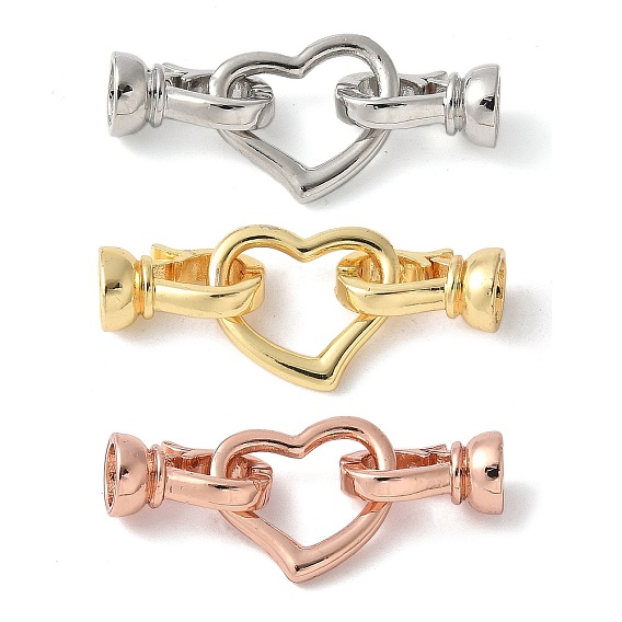 Латунь раз по сравнению с застежками, без свинца и без кадмия, долговечный, стойки покрытие, сердце