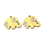 304 Stainless Steel Charms, with Enamel, Elephant Charms