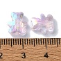 Electroplate Glass Beads, Half Plated, AB Color Plated, Bear