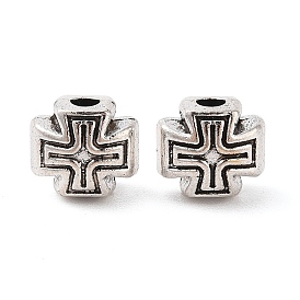 Tibetan Style Alloy Beads, Cadmium Free & Lead Free, Cross