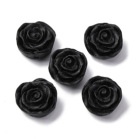 Киноварь бисера, резные лакированные, цветок