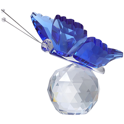 1декорации в виде бабочек из поликарбонатного стекла и кристаллов, для украшения дома