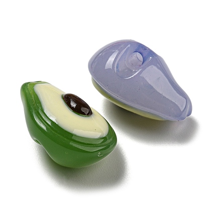 Acrylic Jelly Effect Beads, Avocado