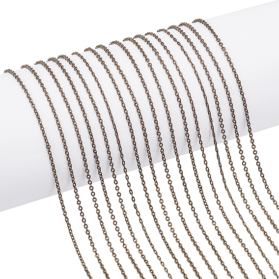 Латунные кабельные цепи, несварные, без свинца и без никеля , 2x1.5x0.5 мм