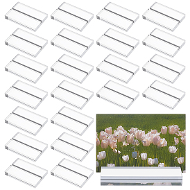 2 Акриловый держатель для визитных карточек в виде сумок, Держатель визитной карточки, прямоугольные