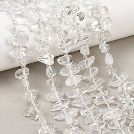 Природных кристаллов кварца бисер нитей, горного хрусталя, самородки, с бисером