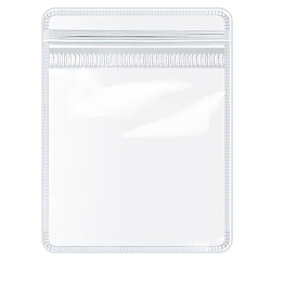 20Pcs Anti-oxidation Transparent PVC Plastic Jewelry Zip Lock Bags, Jewelry Storage Top Seal Bags, Rectangle