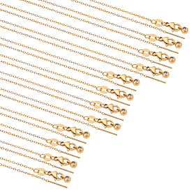 12 шт. 3 стили 304 регулируемая цепочка из нержавеющей стали с ползунком