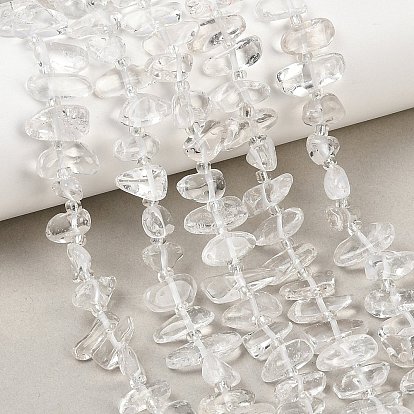 Природных кристаллов кварца бисер нитей, горного хрусталя, самородки, с бисером