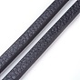 Microfiber PU Leather Cords, Flat