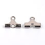 Ion Plating(IP) 304 Stainless Steel Findings, 9x10x2.5mm, Hole: 1.2 & 1.5mm