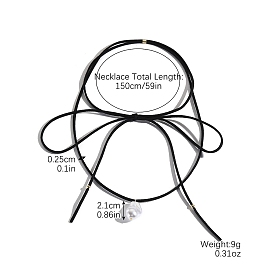 Пластиковые ожерелья-колье с подвеской из искусственного жемчуга для женщин