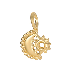 304 подвески из нержавеющей стали, луна и солнце, ионное покрытие (ip)